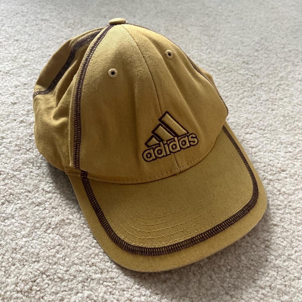 Adidas tan and brown hat